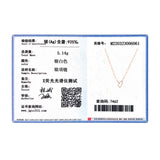 925 Silver Geometric Pendant Necklace Women Lock Chain Wedding Jewelry