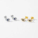 925 Silver Tiny Eye's Stud Earrings for Women