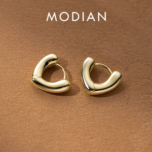 925 Silver Hearts Hoop Earrings Fine Jewelry