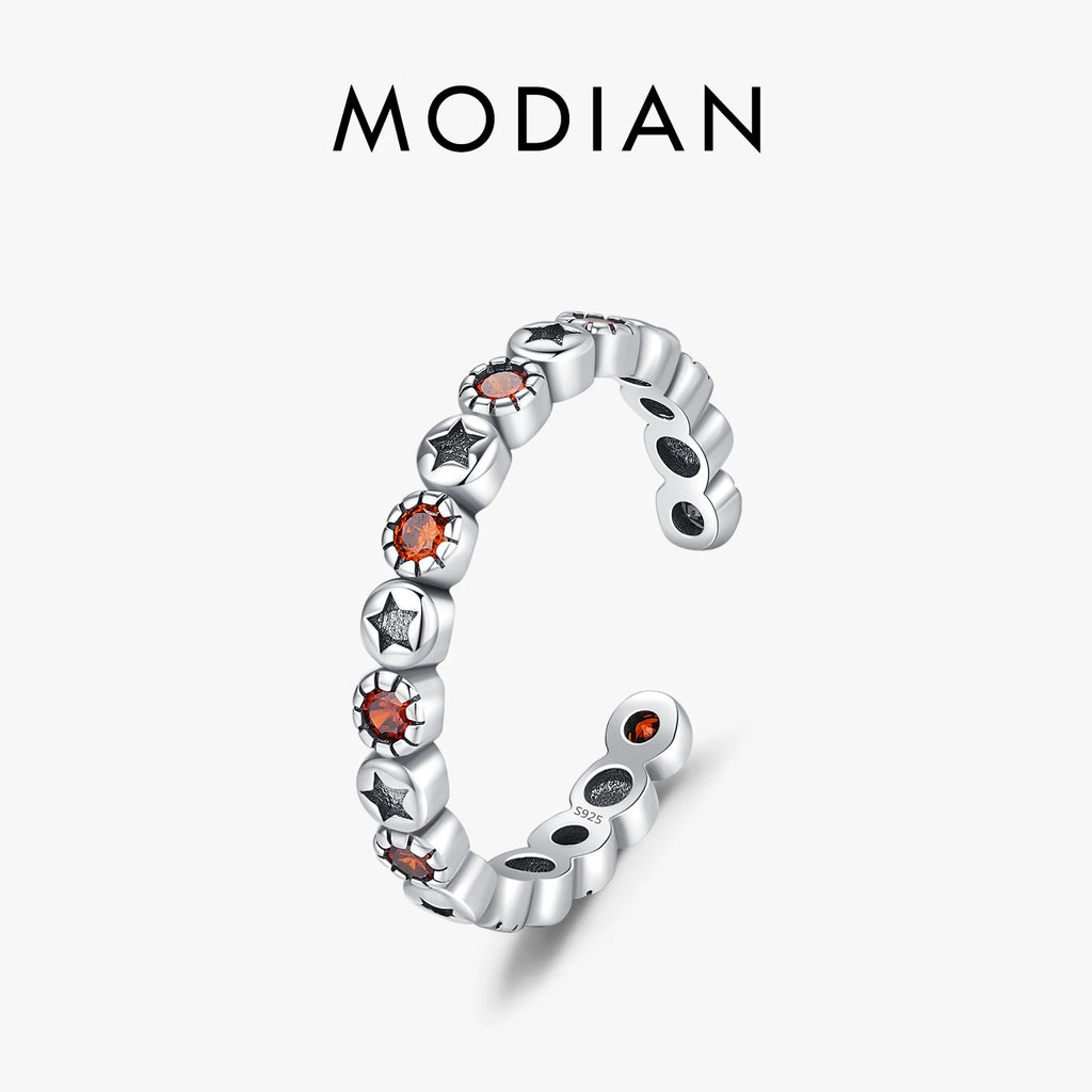 925 Silver Vintage Round Zirconia Ring for Women