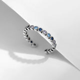 925 Silver Vintage Round Zirconia Ring for Women