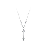 Sterling Silver Twinkling Stars Pendant Necklace for Women