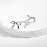 Sterling Silver Bowknot Earrings for Women