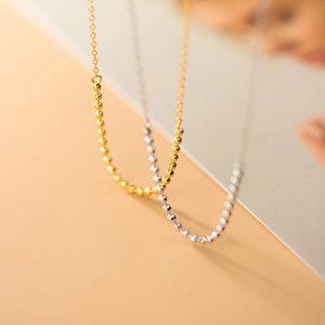 925 Sterling Silver Ball Pendant Necklace for Women