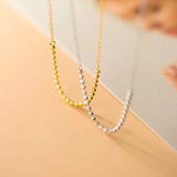 925 Sterling Silver Ball Pendant Necklace for Women