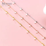 Natural Pearl Bracelet Sterling Silver Charm Pendant for Women