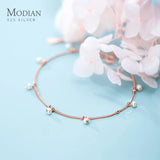 Natural Pearl Bracelet Sterling Silver Charm Pendant for Women