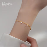 Natural Pearl Bracelet Sterling Silver Charm Pendant for Women