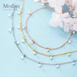 Natural Pearl Bracelet Sterling Silver Charm Pendant for Women