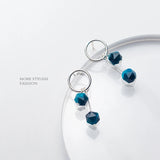 925 Silver Tiger Eye Dangle Earring for Women