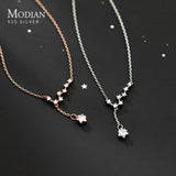 925 Silver Galaxy Stars CZ Chain Bracelet Women Jewelry