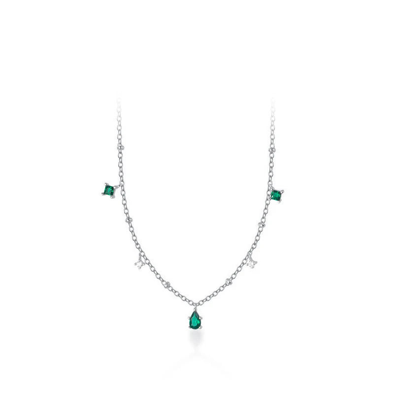 925 Silver Zirconia Choker Necklace for Women
