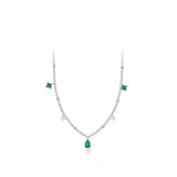 925 Silver Zirconia Choker Necklace for Women