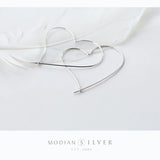 925 Sterling Silver Big Hoop Earrings For Women Wedding
