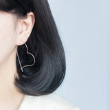 925 Sterling Silver Big Hoop Earrings For Women Wedding