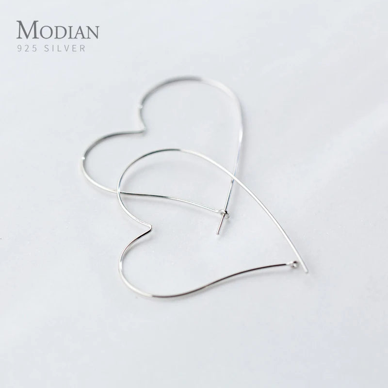 925 Sterling Silver Big Hoop Earrings For Women Wedding