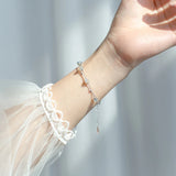 Moonlight Crystal Bracelet 925 Silver Bangle