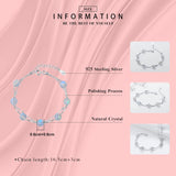 Moonlight Crystal Bracelet 925 Silver Bangle