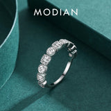 925 Sterling Silver Women's CZ Wedding Band Engagement Ring