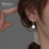 925 Silver CZ Hoop Earrings Wedding