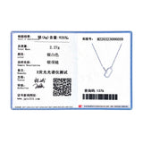 Clear CZ Necklace 925 Silver Chain Romantic Lock Sparkling Fine Jewelry