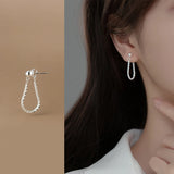 925 Silver Sparkling Ear Studs Wedding Jewelry