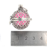 6pcs Hollow Cage Filigree Ball Box Essential Oil Diffuser Locket Pendants