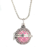 6pcs Hollow Cage Filigree Ball Box Essential Oil Diffuser Locket Pendants