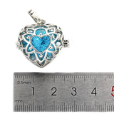 6pcs Heart Retro Jewelry Hollow Essential Oil Diffuser Pendants
