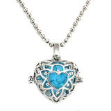 6pcs Heart Retro Jewelry Hollow Essential Oil Diffuser Pendants