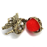 6pcs Hollow Essential Oil Perfume Locket Pendants