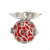 6pcs Hollow Essential Oil Perfume Locket Pendants
