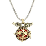 6pcs Hollow Essential Oil Perfume Locket Pendants