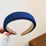 Winter Denim Hairbands for Women Girls Daily Hair Jewelry