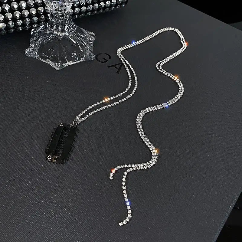 Crystal Hair Clips Ponytail Headdress Girls Barrettes