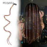 Colorful Rhinestone Hair Pins Tassel Clips Chain Headdress Women Accessory