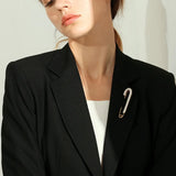 Crystal Lapel Pin for Men Women Classic Brooch