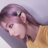 Crystal Skeleton Hand Hairpins