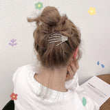 Crystal Skeleton Hand Hairpins