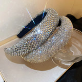 Zircon Baroque Hairbands Silver Rhinestone Headbands Women
