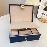 Multilayer Jewelry Holder Display Cases Leather Storage Carring Cases