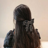 Crystal Bow Hair Clip Barrettes for Women Girls
