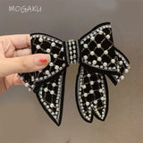 Crystal Bow Hair Clip Barrettes for Women Girls
