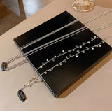 Unisex Hair Chains Metal Star Tassel Hairbands Punk Style Hair Pins