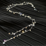 Unisex Hair Chains Metal Star Tassel Hairbands Punk Style Hair Pins