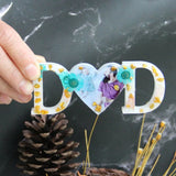 MOM DAD Letter Photo Frame Resin Mold Father's Mother's Silicone Mould