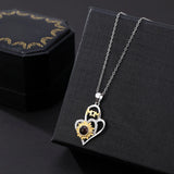 MOM Sunflowers Photo Necklace Pendant Jewelry