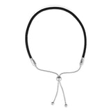Leather Sliding Bracelets For Woman DIY Beads & Charms Silver Jewelry