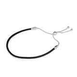 Leather Sliding Bracelets For Woman DIY Beads & Charms Silver Jewelry