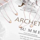 Tiny Rose Initial Necklace 14K Plated for Women Girls Kids
